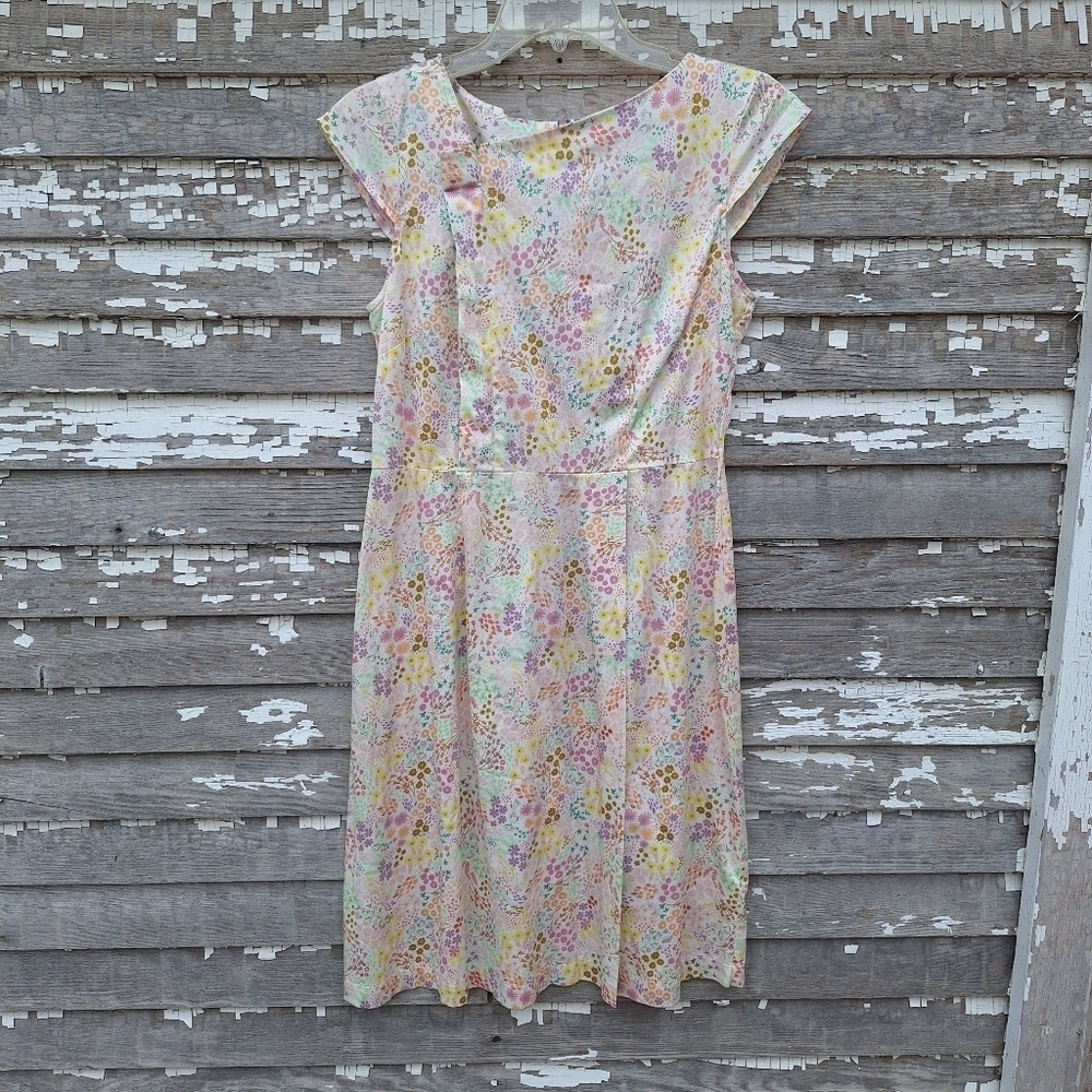 Savile Row Floral Cap Sleeve Dress Size 4 NWT
